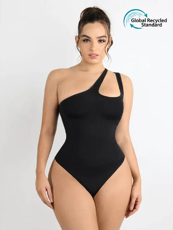 Shapers with a side - closure mechanism for a snug fitSeamless Bodysuit w/ off the Shoulder Keyhole Neckline Shapers with a side - closure mechanism for a snug fitSeamless Bodysuit w/ off the Shoulder Keyhole Neckline