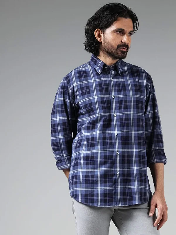 Women's pants for swimming (board shorts style) High - rise flare women jeans for a 70s - inspired look Ascot Blue Relaxed-Fit Checked Cotton Blend Shirt Women's pants for swimming (board shorts style) High - rise flare women jeans for a 70s - inspired look Ascot Blue Relaxed-Fit Checked Cotton Blend Shirt