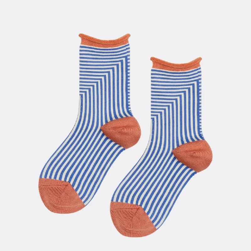 Corbusier Crew Socks (Cornflower)