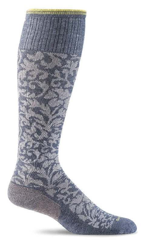 SOCKS - SOCKWELL GRADUATED COMPRESSION - DAMASK, DENIM