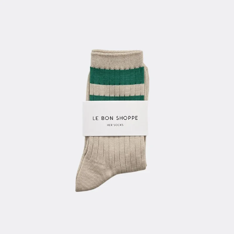 Her Varsity Socks (Green)