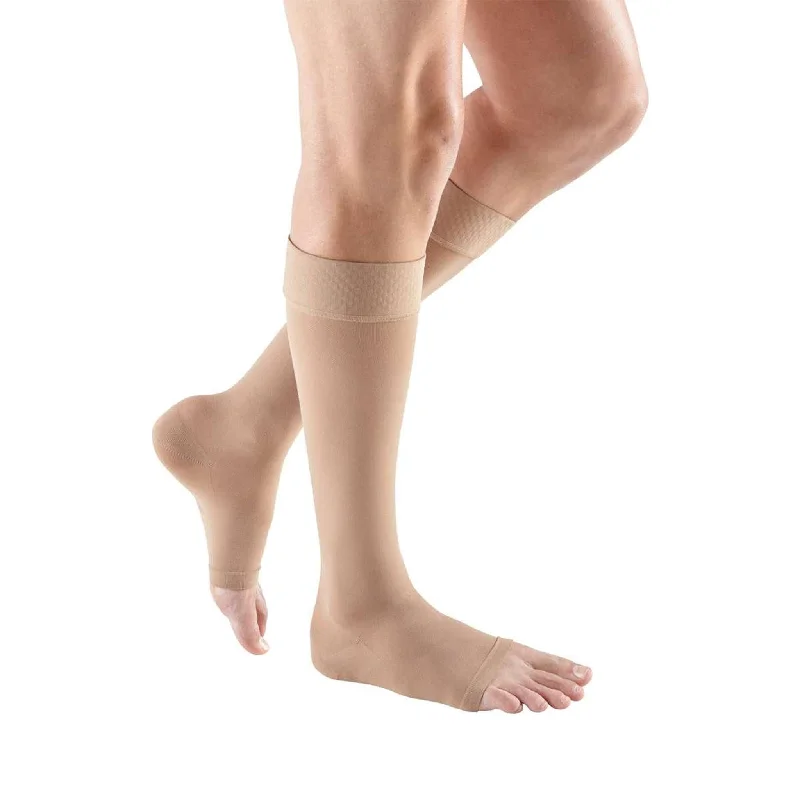 Mediven Plus 30-40 mmHg Calf High w/Silicone Top Band, Open Toe