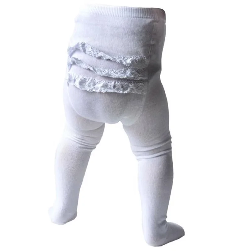 MP Cotton Plain Rumba Tights White