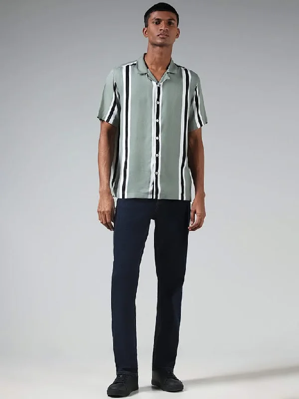 Women's checked casual pants Skinny women jeans with a form - fitting design Nuon Green Striped Relaxed-Fit Shirt Women's checked casual pants Skinny women jeans with a form - fitting design Nuon Green Striped Relaxed-Fit Shirt