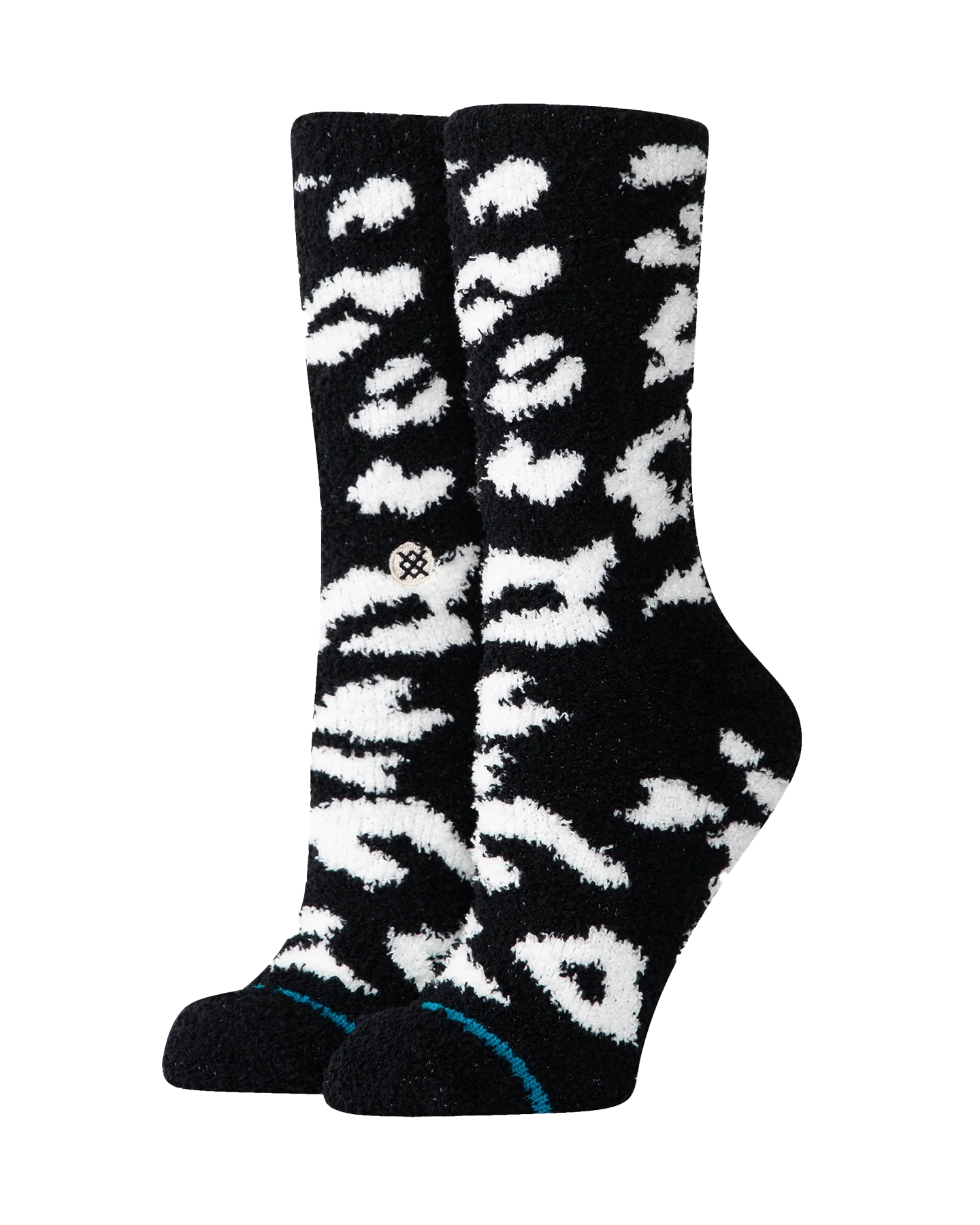 Purrfect Crew Socks in Black