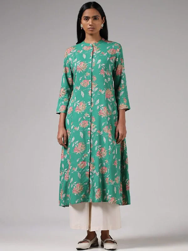 Women's corduroy fall pants Dark - wash women jeans for a sophisticated and slimming effect Utsa Green Floral Printed Button Down Kurta Women's corduroy fall pants Dark - wash women jeans for a sophisticated and slimming effect Utsa Green Floral Printed Button Down Kurta