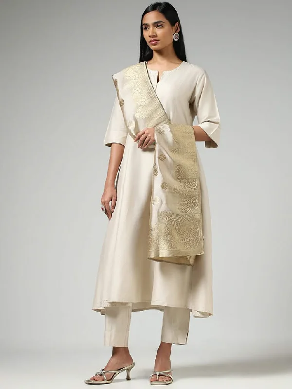 Women's winter - warm fleece - lined pants Bootcut women jeans to complement various shoe styles Vark Cream Kurta, Pants & Floral Printed Dupatta Set Women's winter - warm fleece - lined pants Bootcut women jeans to complement various shoe styles Vark Cream Kurta, Pants & Floral Printed Dupatta Set