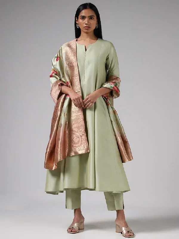 Women's pleated office pants Dark - wash women jeans for a sophisticated and slimming effect Vark Solid Lime Kurta, Straight Pants and Floral Printed Dupatta Set Women's pleated office pants Dark - wash women jeans for a sophisticated and slimming effect Vark Solid Lime Kurta, Straight Pants and Floral Printed Dupatta Set