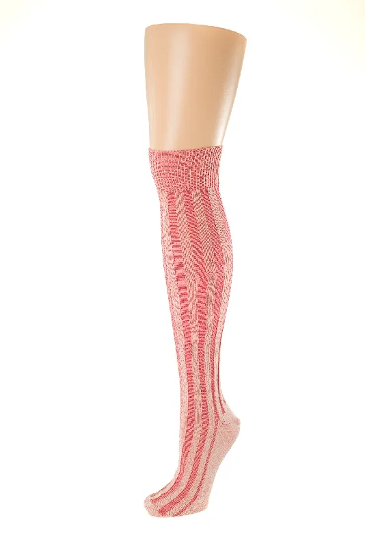 Vertical Ribbed Cotton Stockings- SALE