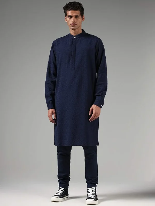 Women's eco - friendly organic pants Mom jeans for a nostalgic and casual look Westside Kala by ETA Navy Chikankari Embroidered Kurta Women's eco - friendly organic pants Mom jeans for a nostalgic and casual look Westside Kala by ETA Navy Chikankari Embroidered Kurta