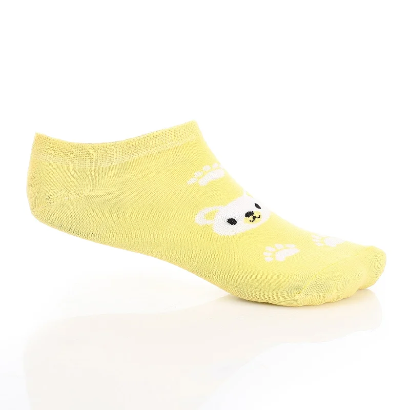 Women's No Show Socks -Yellow