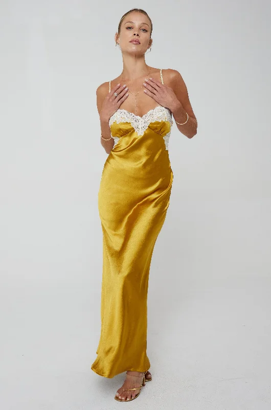 Animal print maxi dresses for a statement - making outfitCeline Dress in Gold
