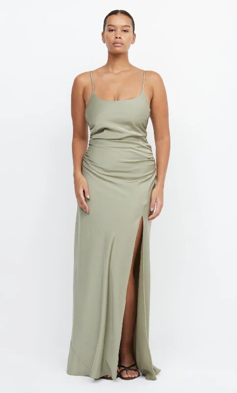 ETERNITY SCOOP MAXI DRESS - SAGE