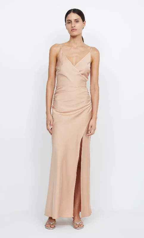 ETERNITY V MAXI DRESS - ROSE GOLD