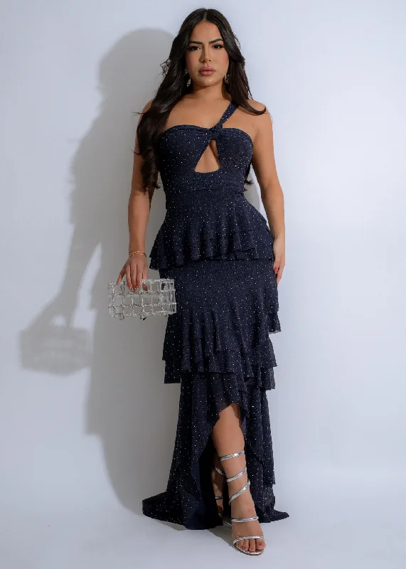 Maxi dresses with pom - pom trims for a playful and festive lookGalaxy Allure Rhinestone Mesh Maxi Dress Blue Maxi dresses with pom - pom trims for a playful and festive lookGalaxy Allure Rhinestone Mesh Maxi Dress Blue