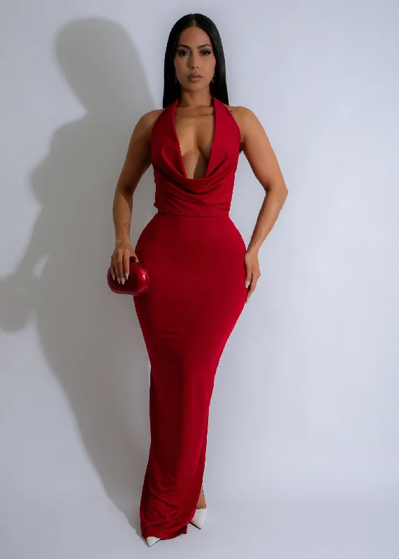 Infinite Midnight Maxi Dress Red