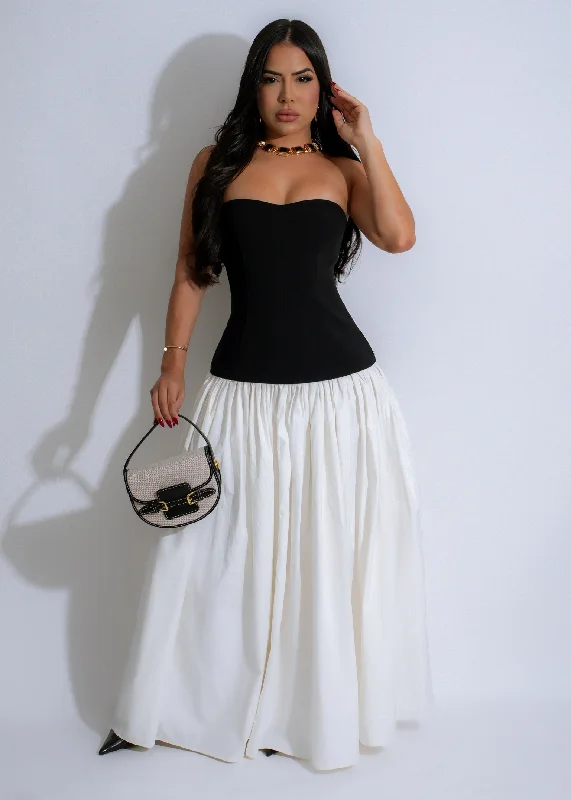 Moonlit Whisper Maxi Dress White