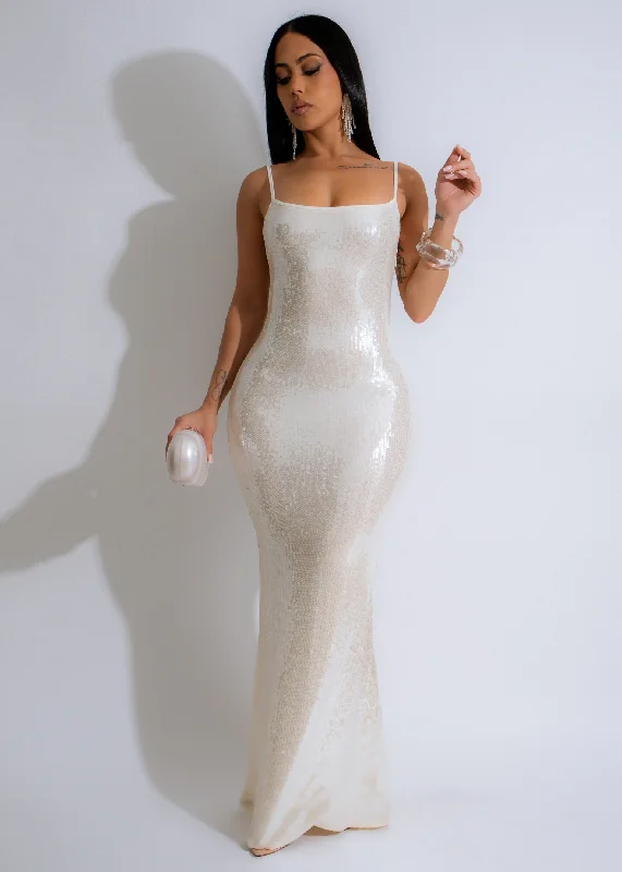 Maxi dresses with side slits for a touch of allureRadiance Slip Sequin Maxi Dress Nude Maxi dresses with side slits for a touch of allureRadiance Slip Sequin Maxi Dress Nude