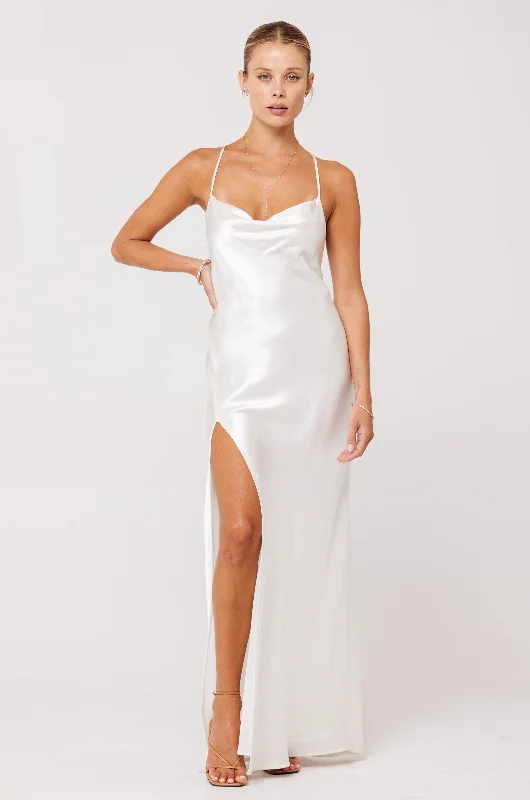 Cotton maxi dresses for a comfortable and everyday - wear optionRiver Slip in Pearl