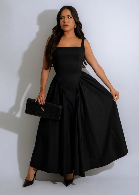 Maxi dresses with tassel accents for a fun and lively touchWhispering Rose Maxi Dress Black Maxi dresses with tassel accents for a fun and lively touchWhispering Rose Maxi Dress Black