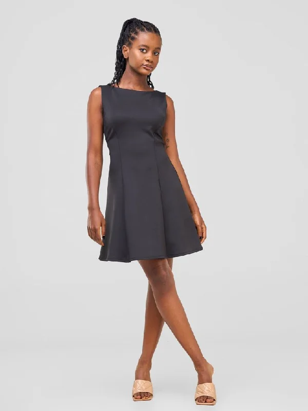 Zoya Sitawi A-line Mini Dress - Black