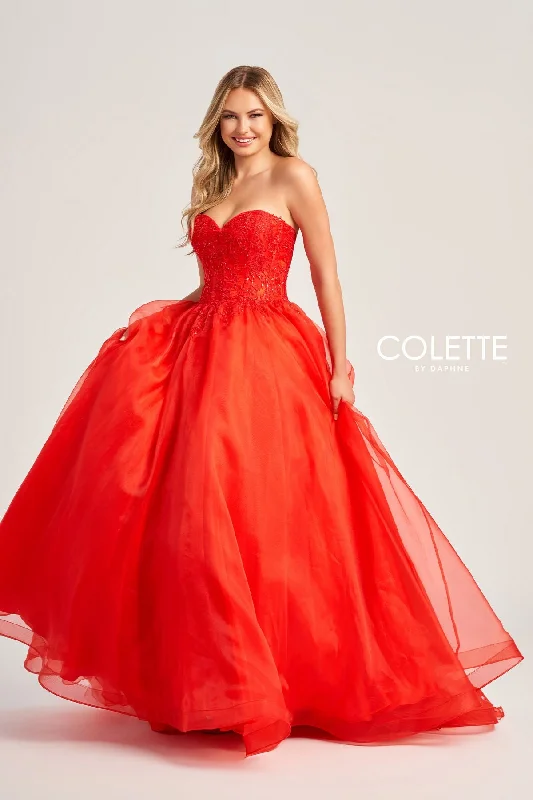 A - line party dresses with a floral print for spring eventsColette CL5265 Formal Long Prom Ball Gown A - line party dresses with a floral print for spring eventsColette CL5265 Formal Long Prom Ball Gown