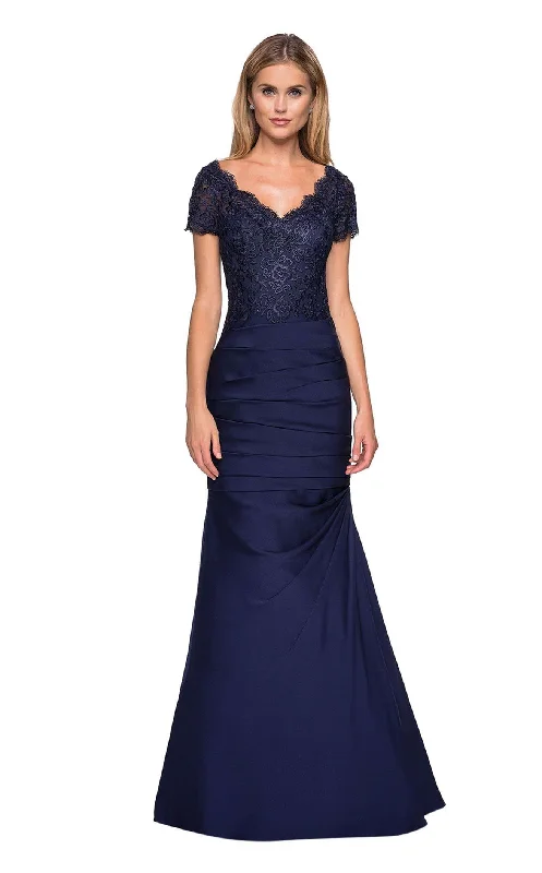 Sleeveless formal dresses with sequined straps and a - line skirts for a classic formal eventLa Femme 26979 Dress Sleeveless formal dresses with sequined straps and a - line skirts for a classic formal eventLa Femme 26979 Dress