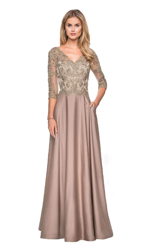 Prom dresses with tiered lace skirts and off - the - shoulder necklines for a feminine and elegant formal affairLa Femme 27235 Dress Prom dresses with tiered lace skirts and off - the - shoulder necklines for a feminine and elegant formal affairLa Femme 27235 Dress