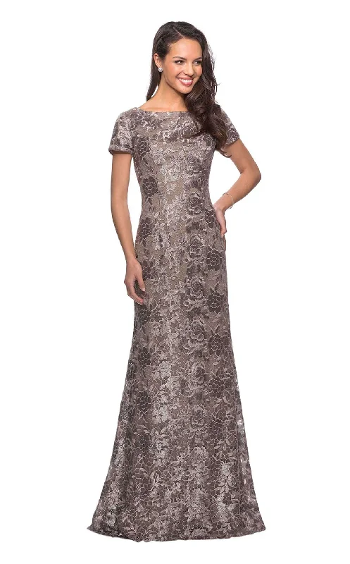 Prom dresses with one - shoulder ruffled straps and geometric patterns for a contemporary and eye - catching formal eventLa Femme 27884 Dress Prom dresses with one - shoulder ruffled straps and geometric patterns for a contemporary and eye - catching formal eventLa Femme 27884 Dress