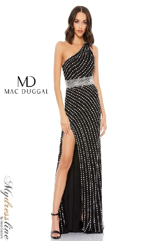 Prom dresses with geometric - cutout sleeves and flowing chiffon fabrics for a modern and airy lookMac Duggal 9107 Prom dresses with geometric - cutout sleeves and flowing chiffon fabrics for a modern and airy lookMac Duggal 9107