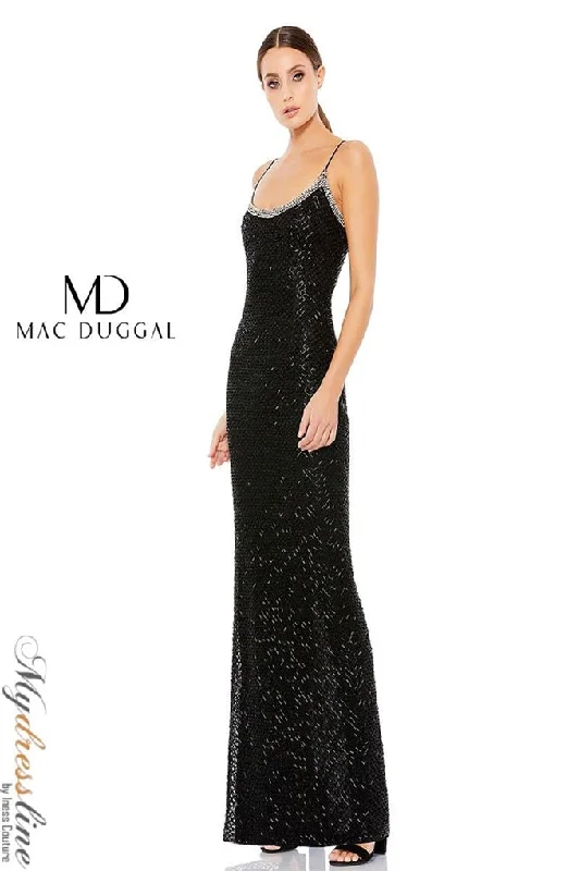 Formal dresses with one - shoulder ruffled straps and sequined bodices for a trendy and eye - catching lookMac Duggal 93551 Formal dresses with one - shoulder ruffled straps and sequined bodices for a trendy and eye - catching lookMac Duggal 93551