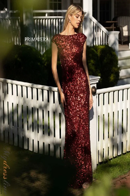 Prom dresses with lace - trimmed hems and off - the - shoulder necklines for a delicate lookPrimavera 3796 Prom dresses with lace - trimmed hems and off - the - shoulder necklines for a delicate lookPrimavera 3796