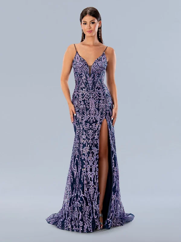 Stella Couture 24168 Prom Long Glitter Formal Dress