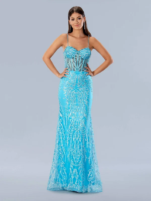 Stella Couture 24170 Long Beaded Formal Prom Dress