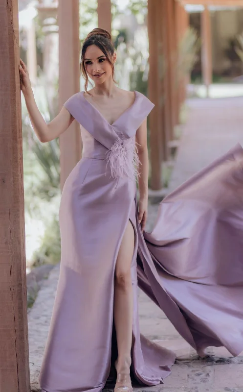 Formal dresses with asymmetric ruffled hems and high - low designs for a fashion - forward and dynamic appearanceTerani 232M1534 Dress Formal dresses with asymmetric ruffled hems and high - low designs for a fashion - forward and dynamic appearanceTerani 232M1534 Dress