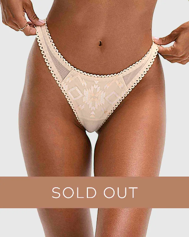 lace women thongs for romantic lingerie setsAztec | Thong | Sand