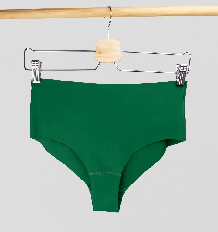 seamless shape - wear women thongs for a seamless lookBody contour seamless mid rise brief [Forest Green]
