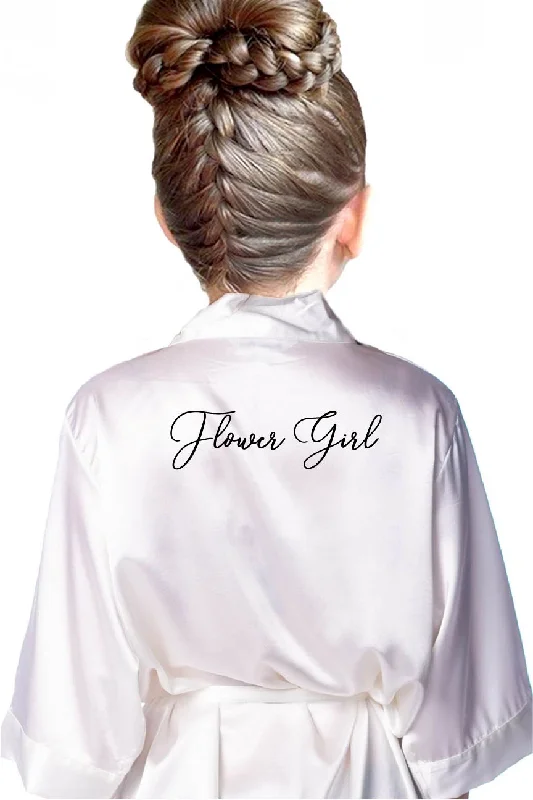 Handwritten Style - Kids Flower Girl Robe