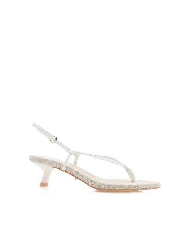 shape - wear women thongs for slimming the mid - sectionPEPPER - WHITE-WHEAT LINEN