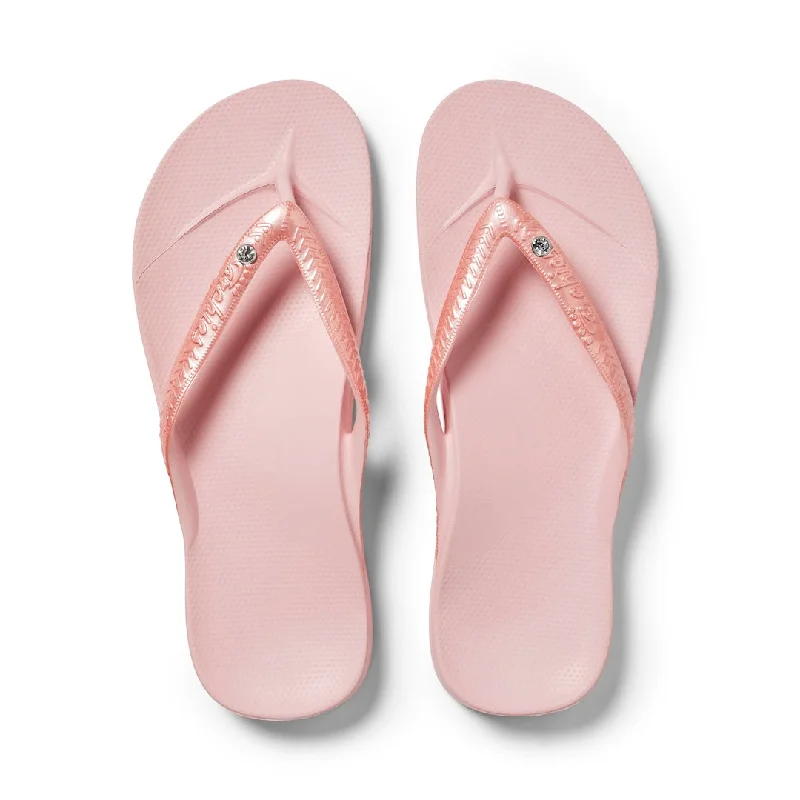 Arch Support Thongs - Classic - Shimmer pink