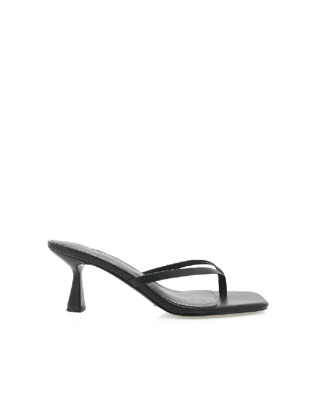 plus - size women thongs with wide - set straps for comfortXAMI - BLACK