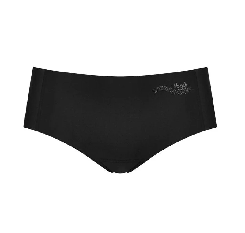 wireless women thongs for a comfortable and wire - free experienceSoft invisible microfibre hipster [Black]